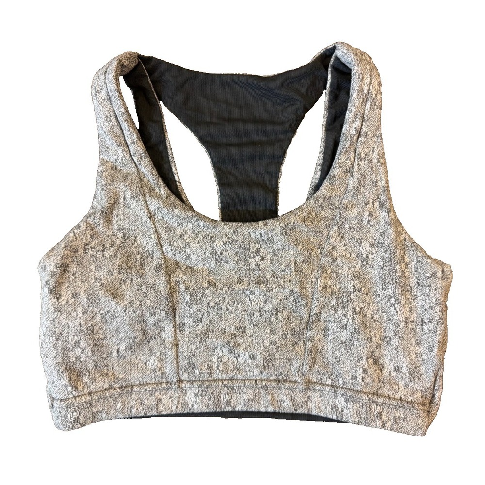 GymShark Womens Sports Bra Medium Dry Management Gray Discontinued Ladies Top